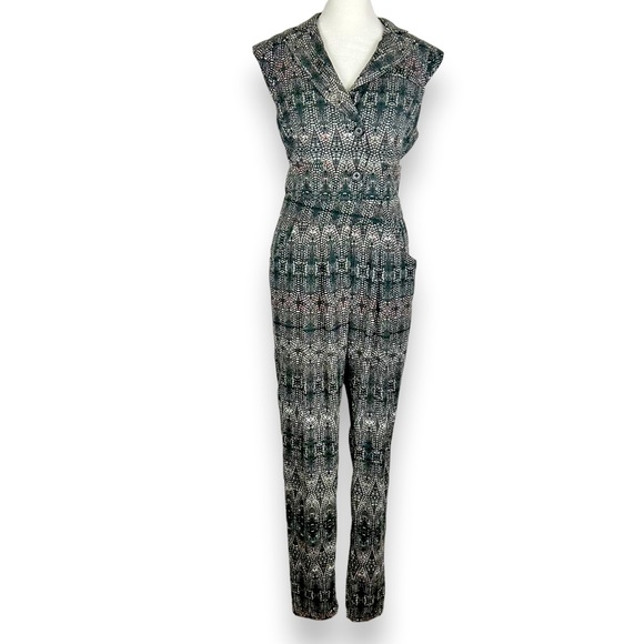 Anthropologie Charlie Jade Python Print Jumpsuit Women Size Small Sleeveless - Picture 1 of 7